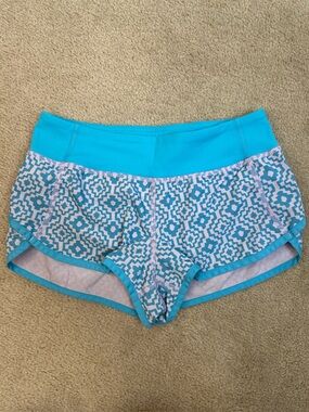 Ivivva by lululemon Speedy Shorts w Liner Blue Lilac Girls 10 Activewear